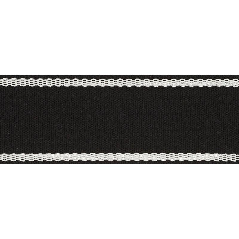 Sullivan Tape Indoor/Outdoor Black 72405 by Schumacher Trim Indoor-Outdoor Trims - Fabric Carolina -