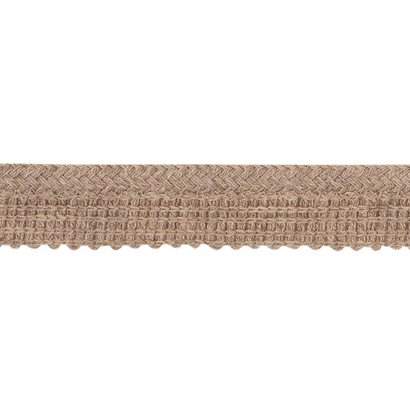 Eubie Lip Cord Indoor/Outdoor Taupe 72421 by Schumacher Designer Trim Indoor-Outdoor Trims - Swanky Fabrics -