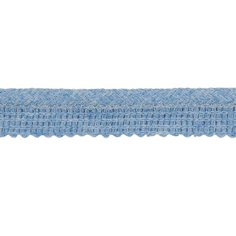 Eubie Lip Cord Indoor/Outdoor Blue 72422 by Schumacher Trim Indoor-Outdoor Trims - Fabric Carolina -