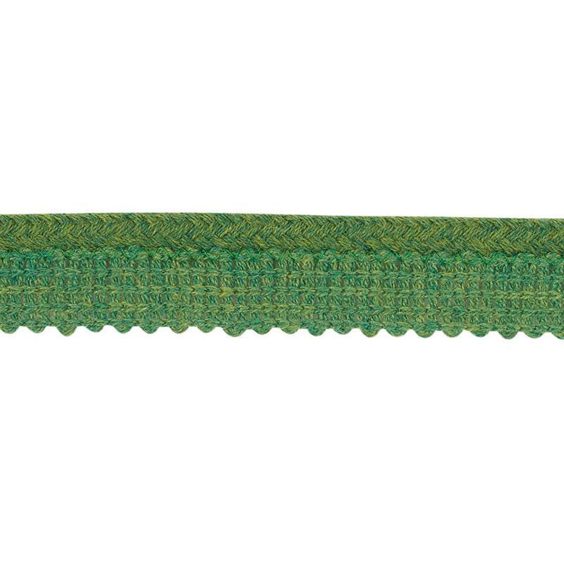 Eubie Lip Cord Indoor/Outdoor Green 72424 by Schumacher Designer Trim Indoor-Outdoor Trims - Swanky Fabrics -