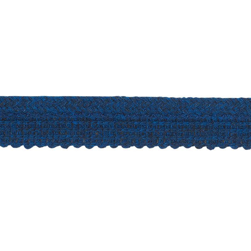Eubie Lip Cord Indoor/Outdoor Navy 72425 by Schumacher Trim Indoor-Outdoor Trims - Fabric Carolina -