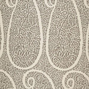 Ambala Paisley Greige 174640 by Schumacher Fabric