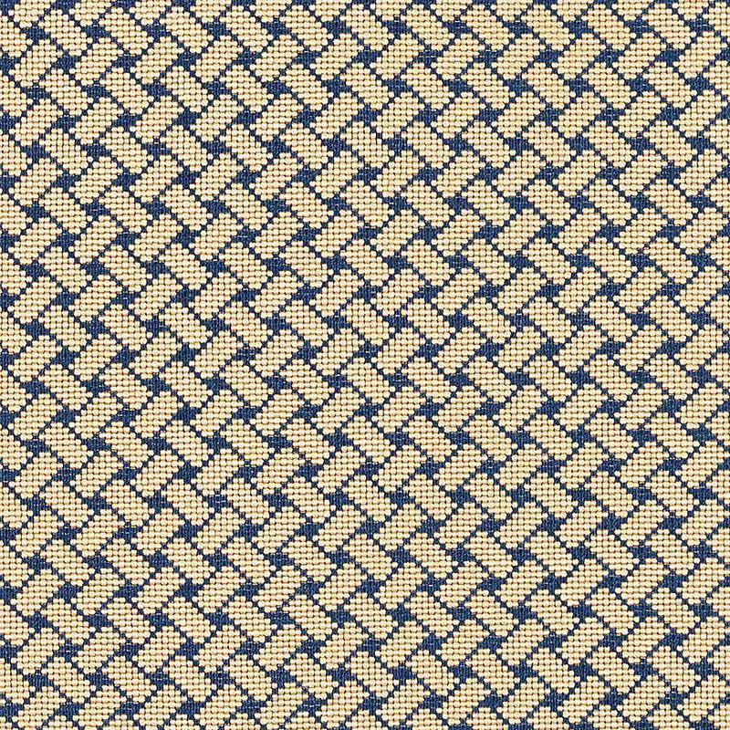 Bristol Weave Pingl Blue 63396 by Schumacher Fabric Essentials: Small-Scale Upholstery I - Fabric Carolina -