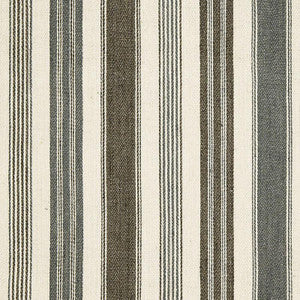 Montauban Stripe Nickel / Greige 65171 by Schumacher Fabric