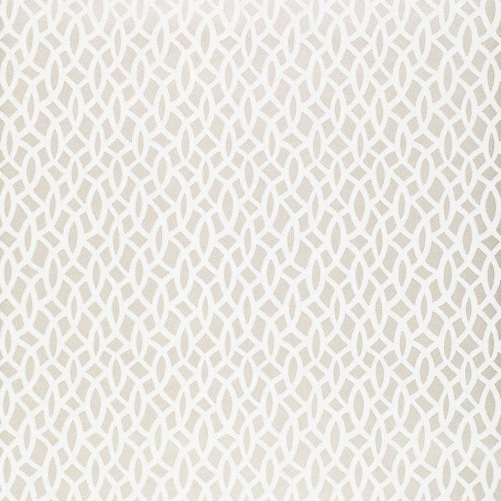 Chain Link Silver 5004751 by Schumacher Wallpaper Textured Elements 6.75" - Fabric Carolina -