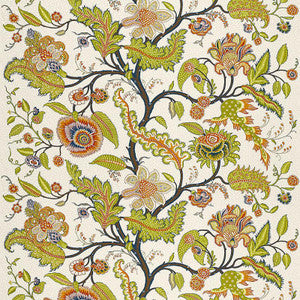 Sinhala Linen Print Bittersweet 174810 by Schumacher Fabric