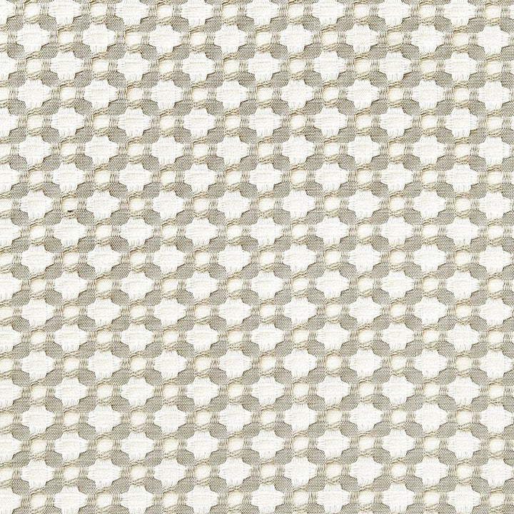 Betwixt Stone/White 65682 by Schumacher Fabric Essentials: Small-Scale Upholstery 1.62" - Fabric Carolina -