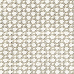 Betwixt Stone/White 65682 by Schumacher Fabric