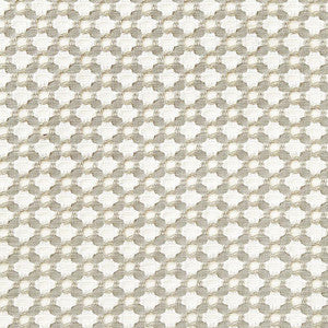 Betwixt Stone/White 65682 by Schumacher Fabric