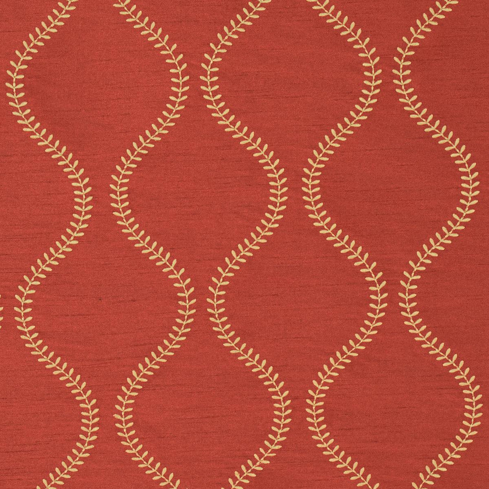 Agadir Embroidery Spice 65754 by Schumacher Fabric Chroma 3.25" - Fabric Carolina -