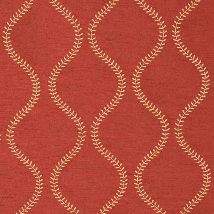 Agadir Embroidery Spice 65754 by Schumacher Fabric Chroma 3.25" - Fabric Carolina -