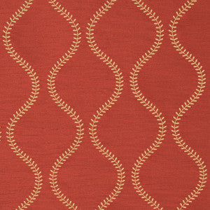 Agadir Embroidery Spice 65754 by Schumacher Fabric