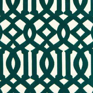 Imperial Trellis Velvet Peacock 65590 by Schumacher Fabric