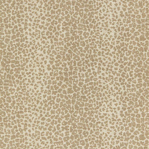 Leopard Linen Print Sesame 174842 by Schumacher Fabric