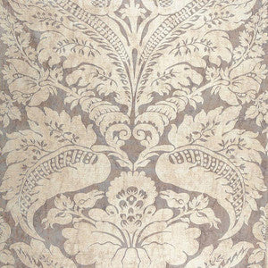 Cordwain Damask Amethyst 65871 by Schumacher Fabric