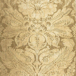 Cordwain Damask Gilt 65872 by Schumacher Fabric