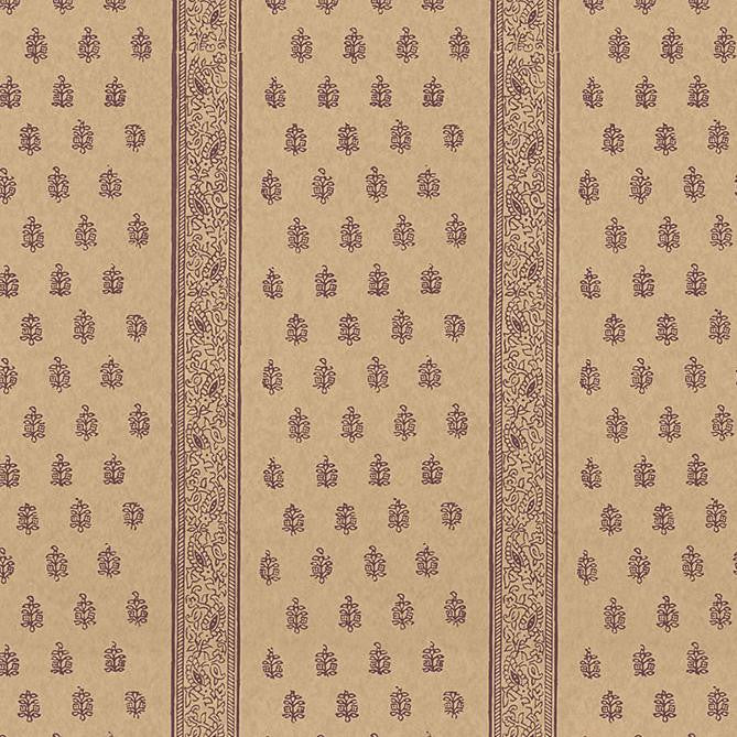 Katsura Stripe Aubergine 5005203 by Schumacher Wallpaper Jaipur - Fabric Carolina -