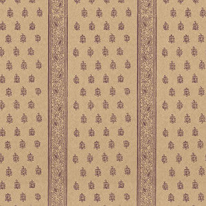 Katsura Stripe Aubergine 5005203 by Schumacher Wallpaper