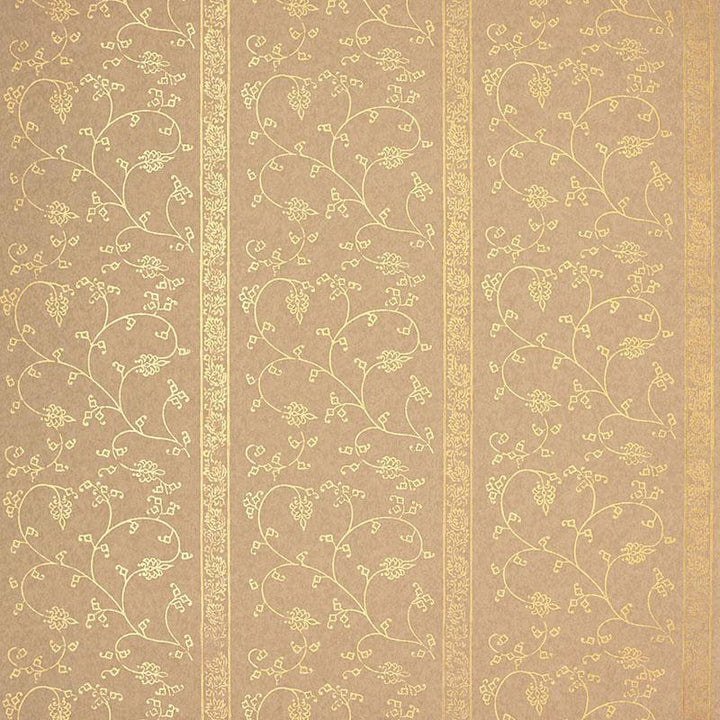 Khanpur Vine Gilt 5005213 by Schumacher Wallpaper Jaipur - Fabric Carolina -