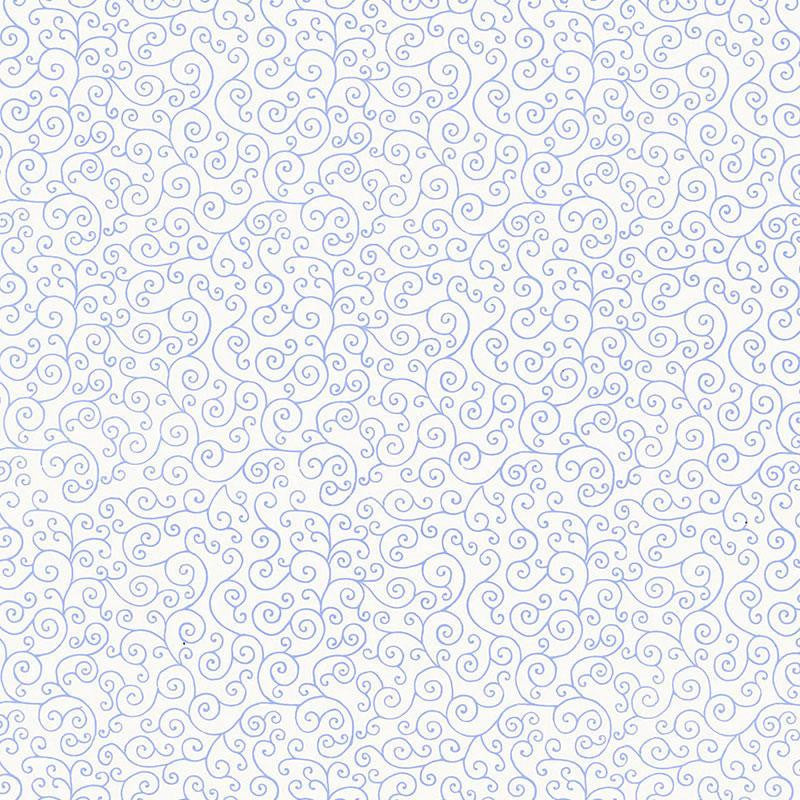 Sangar Scroll Delft 5005221 by Schumacher Wallpaper Jaipur - Fabric Carolina -