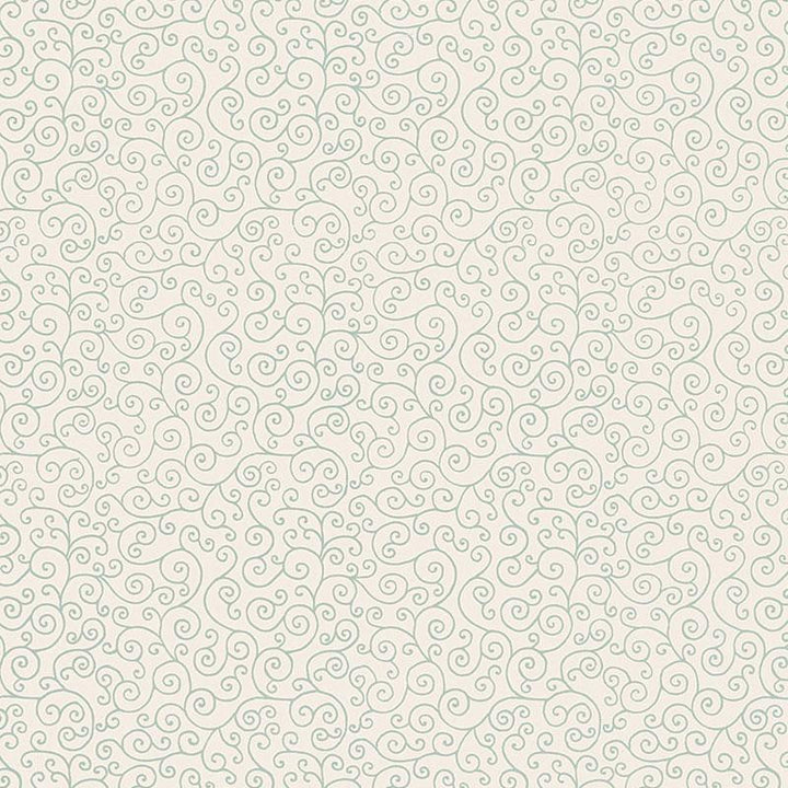 Sangar Scroll Water Blue 5005222 by Schumacher Wallpaper Jaipur - Fabric Carolina -