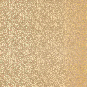 Sangar Scroll Gilt 5005223 by Schumacher Wallpaper