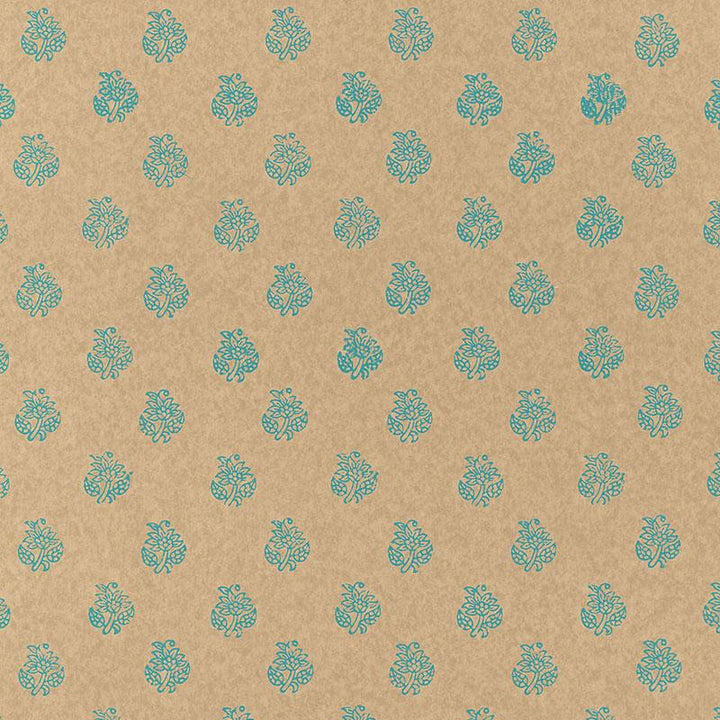 Kaladera Turquoise 5005254 by Schumacher Wallpaper Jaipur - Fabric Carolina -