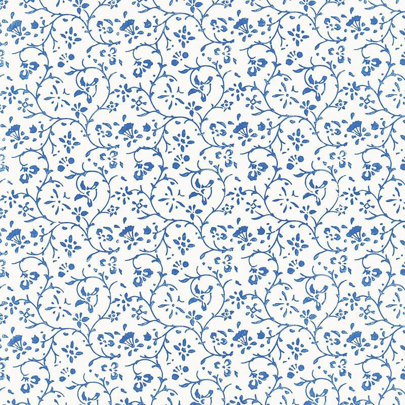 Kyara Vine Delft 5005261 by Schumacher Wallpaper Jaipur - Fabric Carolina -