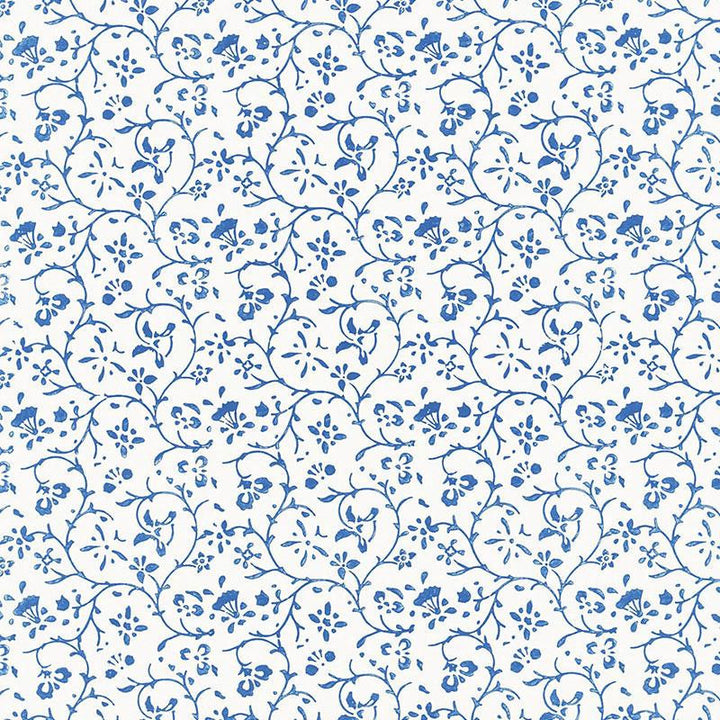 Kyara Vine Delft 5005261 by Schumacher Wallpaper Jaipur - Fabric Carolina -