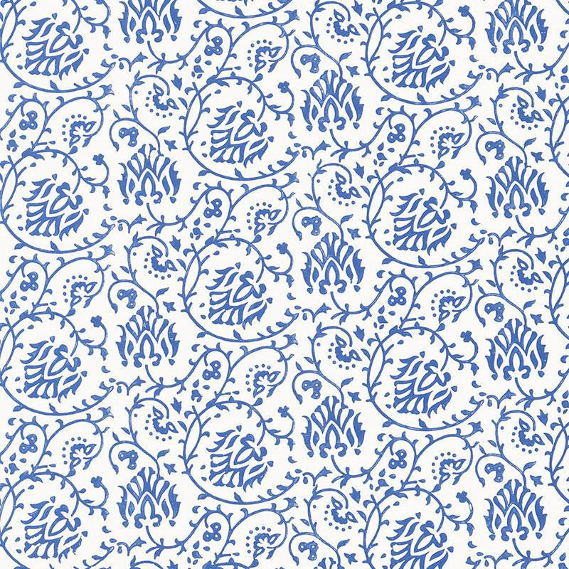Sarana Vine Delft 5005271 by Schumacher Wallpaper Jaipur - Fabric Carolina -