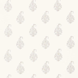 Kerala Paisley Oyster 5005280 by Schumacher Wallpaper
