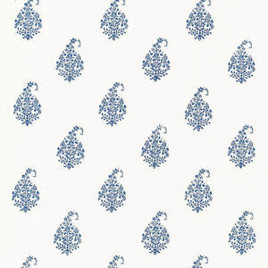 Kerala Paisley Delft 5005281 by Schumacher Wallpaper