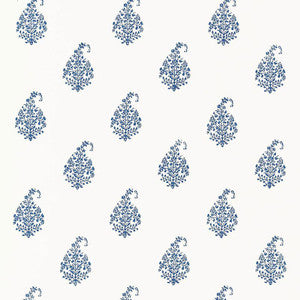 Kerala Paisley Delft 5005281 by Schumacher Wallpaper