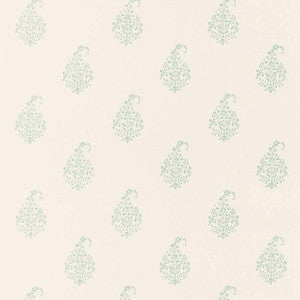 Kerala Paisley Water Blue 5005282 by Schumacher Wallpaper