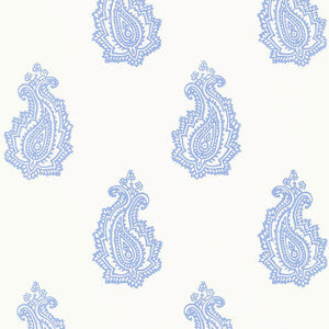 Madras Paisley Delft 5005301 by Schumacher Wallpaper