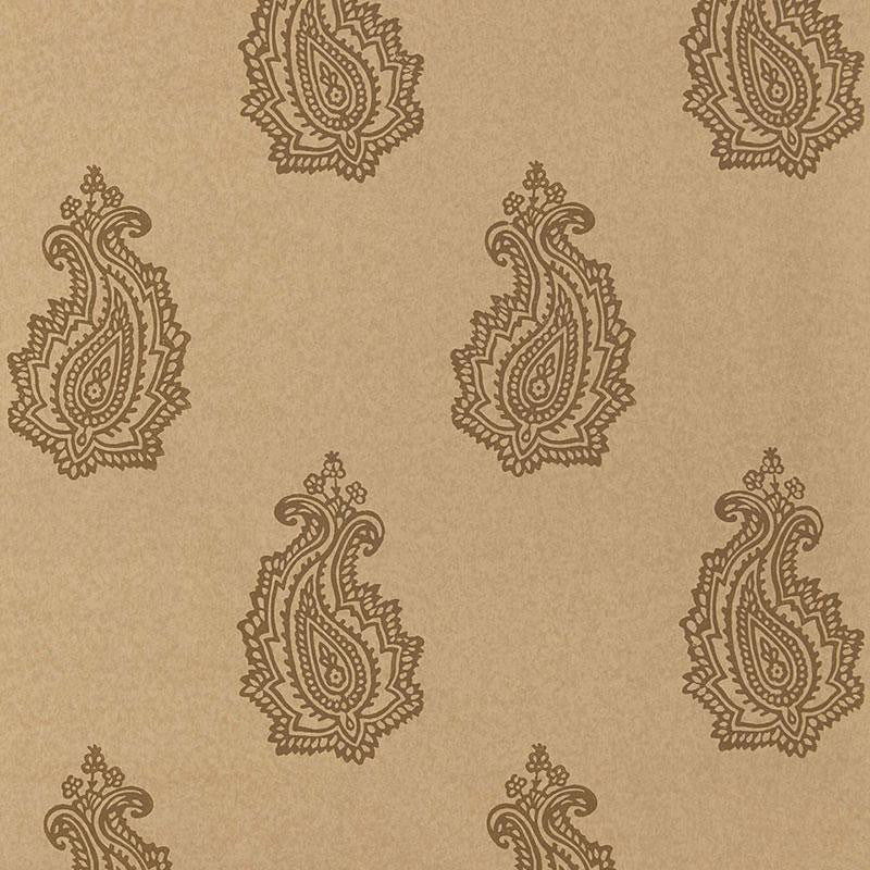 Madras Paisley Tabac 5005303 by Schumacher Wallpaper Jaipur - Fabric Carolina -
