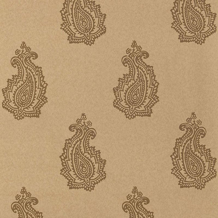 Madras Paisley Tabac 5005303 by Schumacher Wallpaper Jaipur - Fabric Carolina -