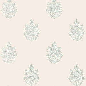 Asara Flower Water Blue 5005322 by Schumacher Wallpaper