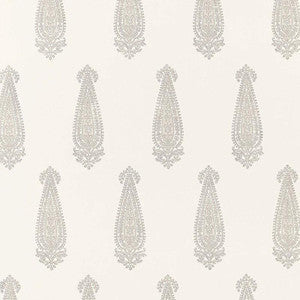 Katara Paisley Oyster 5005330 by Schumacher Wallpaper