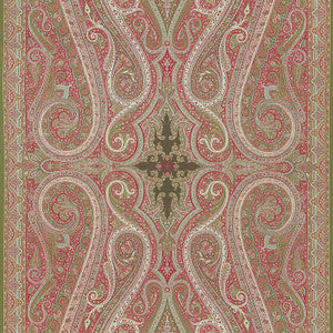Pasha Paisley Pomegranate 174801 by Schumacher Fabric