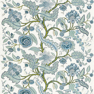 Sinhala Linen Print Sky 174812 by Schumacher Fabric