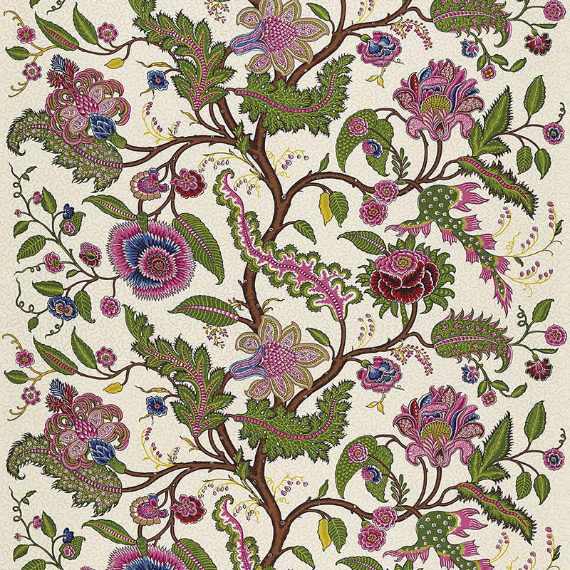 Sinhala Linen Print Jewel 174814 by Schumacher Fabric Martyn Lawrence Bullard 52.5" - Fabric Carolina -