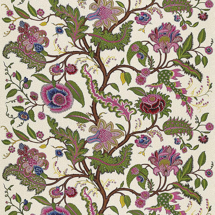 Sinhala Linen Print Jewel 174814 by Schumacher Designer Fabric Martyn Lawrence Bullard 52.5" - Swanky Fabrics -