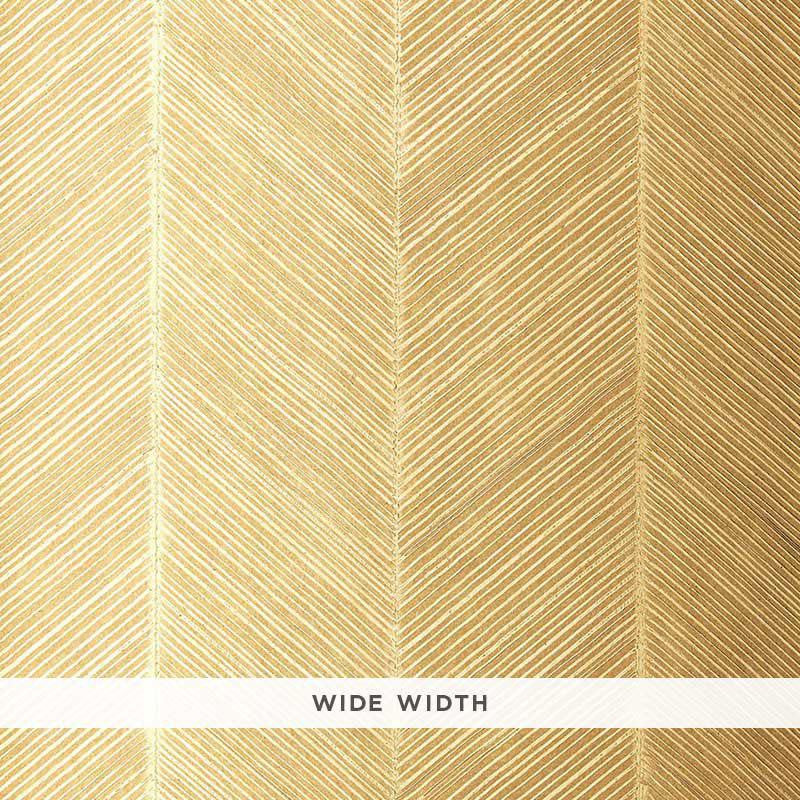 Chevron Texture White Gold 5005651 by Schumacher Designer Wallpaper Textured Wallcoverings & Printed Grasscloths 14.0" - Swanky Fabrics -