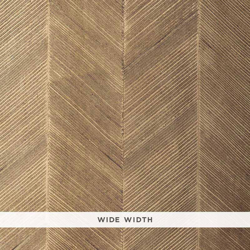 Chevron Texture Sable 5005652 by Schumacher Wallpaper Textured Wallcoverings & Printed Grasscloths 14.0" - Fabric Carolina -