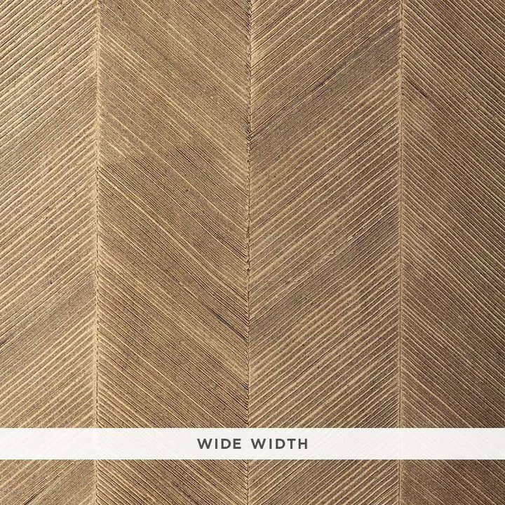 Chevron Texture Sable 5005652 by Schumacher Wallpaper Textured Wallcoverings & Printed Grasscloths 14.0" - Fabric Carolina -
