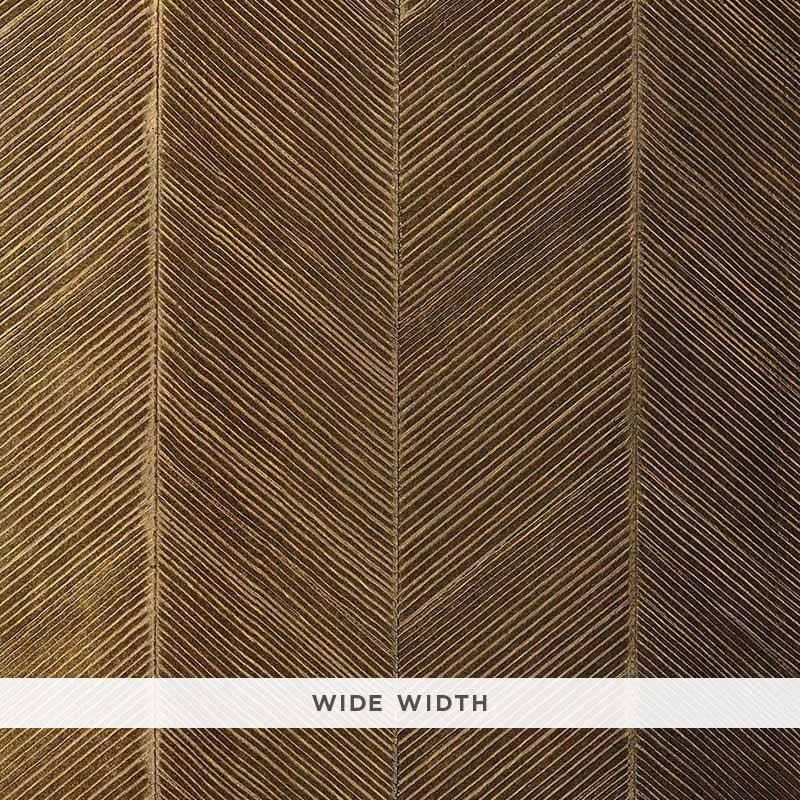 Chevron Texture Burnished Bronze 5005653 by Schumacher Wallpaper Textured Wallcoverings & Printed Grasscloths 13.5" - Fabric Carolina -