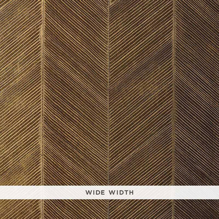 Chevron Texture Burnished Bronze 5005653 by Schumacher Wallpaper Textured Wallcoverings & Printed Grasscloths 13.5" - Fabric Carolina -