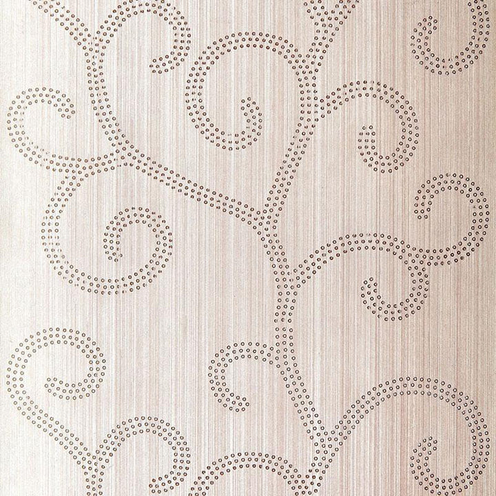 Raindrop Scroll Amethyst 5005700 by Schumacher Wallpaper Modern Glamour 27.0" - Fabric Carolina -