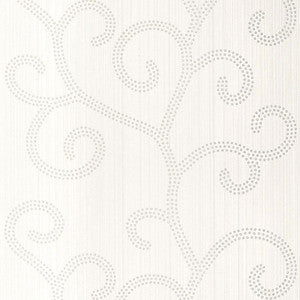 Raindrop Scroll Pearl 5005701 by Schumacher Wallpaper